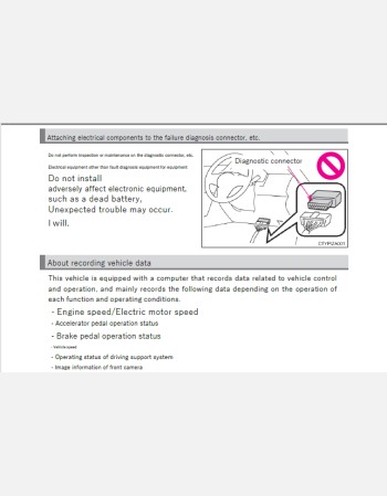 toyota fielder 2020-2021 owners manual in english
